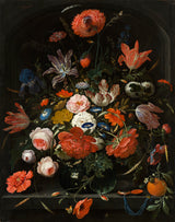 Абрахам-Міньйон-1670-квіти-в-склі-вазі-арт-друк-образотворче мистецтво-репродукція-стіна-арт-id-a50wa11nr