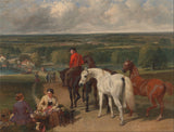 John-Frederick-Herring-sr-1855-ćwiczący-konie-królewskie-sztuka-druk-reprodukcja-dzieł sztuki-sztuka-ścienna-id-a519r0vp6