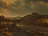 herman-saftleven-1655-elven-view-med-ferje-art-print-fine-art-gjengivelse-vegg-art-id-a51du39nz