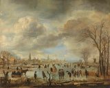 aert-van-der-neer-1655-冬天的河景艺术印刷品美术复制品墙艺术 id-a51g85na0