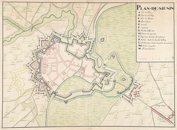 unknown-1688-drawn-map-of-menen-1688-art-print-fine-art-reproduction-wall-art-id-a51i5gzxz