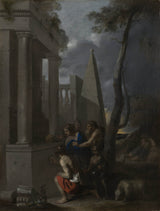 Sebastien-Bourdon-1637-a-v-Arcadia-ego-art-tlač-fine-art-reprodukcia stenou-art-id-a54fixzo4