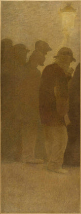 fernand-pelez-1904-bite-på-bröd-kö-konst-tryck-fin-konst-reproduktion-vägg-konst
