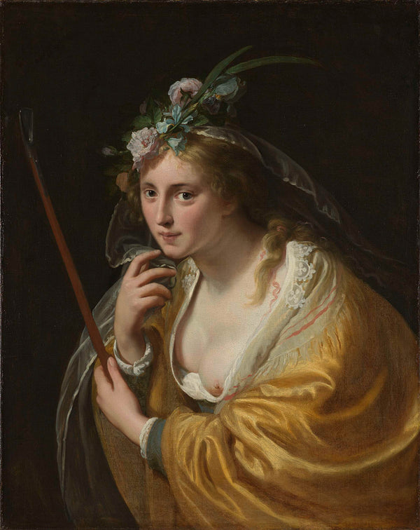 paulus-moreelse-1630-a-shepherdess-art-print-fine-art-reproduction-wall-art-id-a54ur3653