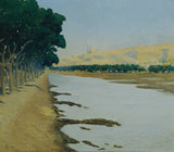 alphons-leopold-mielich-1900-met-uitzicht-op-de-citadel-van-Caïro-art-print-fine-art-reproductie-muurkunst-id-a559567hl