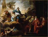 francois-guillaume-menageot-1782-allegorie-van-die-geboorte-van-die-dauphin-22-oktober-1781-kuns-druk-fyn-kuns-reproduksie-muurkuns