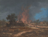 barbara-regina-dietzsch-1716-fogo-em-uma-aldeia-impressão-de-arte-reprodução-de-belas-artes-arte-de-parede-id-a55po3bnr