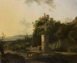 frederik-de-moucheron-1667-italina-paisagem-com-torre-redonda-impressão-de-arte-reprodução-de-belas-artes-arte-de-parede-id-a56wwa7ng