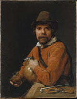 michiel-sweerts-1660-man-segurando-um-jarro-impressão-de-arte-reprodução-de-finas-artes-arte-de-parede-id-a56wwzxxh