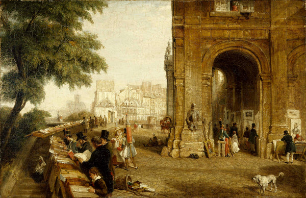 william-parrott-1846-the-quai-de-conti-in-1846-art-print-fine-art-reproduction-wall-art