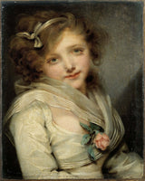 jean-baptiste-greuze-1795-portree tüdrukust-kunst-print-kaunid-kunst-reproduktsioon-seinakunst