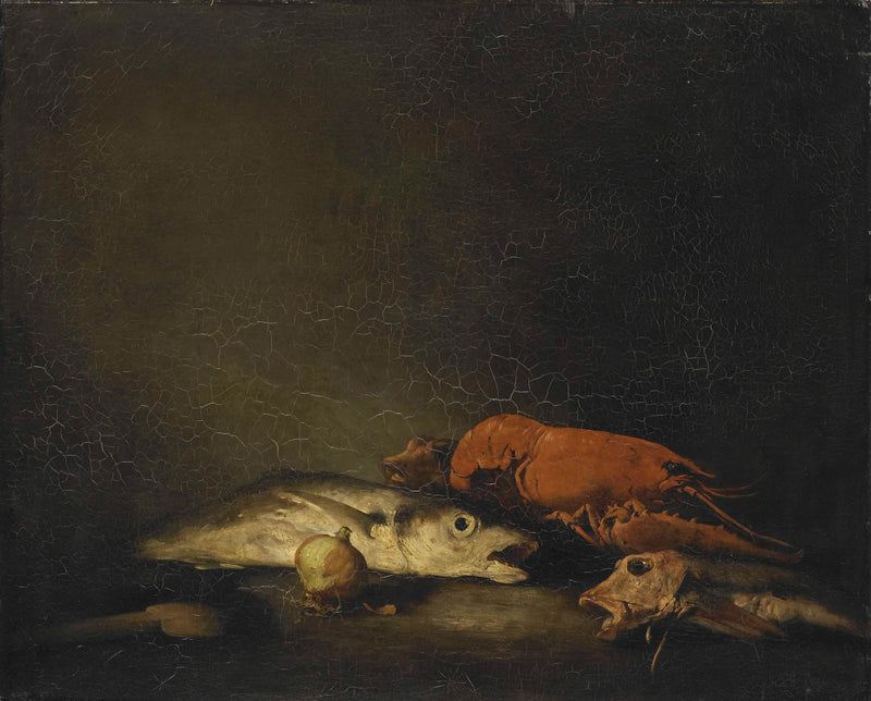 theodule-augustin-ribot-1850-still-life-with-fish-and-lobster-art-print-fine-art-reproduction-wall-art-id-a57uzoo34