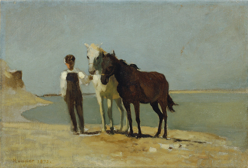 franz-rumpler-1872-a-boy-with-horses-on-the-beach-art-print-fine-art-reproduction-wall-art-id-a57yxmd9s