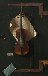 威廉·邁克爾·哈內特-1886-舊小提琴藝術印刷美術複製品牆藝術 id-a58lbjtha