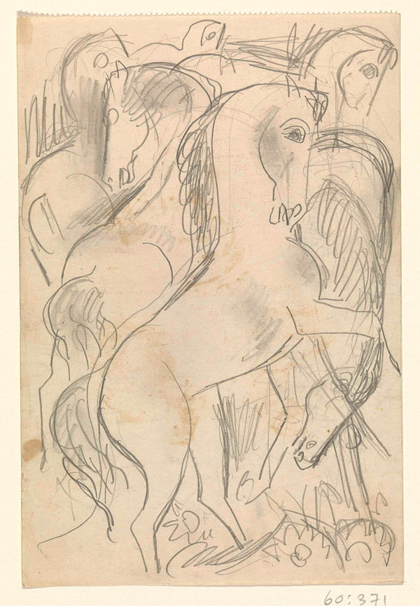 leo-gestel-1891-sketch-sheet-studies-of-horses-art-print-fine-art-reproduction-wall-art-id-a596ocnih
