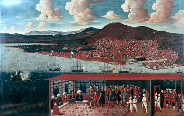 unknown-1687-view-of-smyrna-izmir-and-the-reception-given-to-consul-art-print-fine-art-reproduction-wall-art-id-a5bp7boss