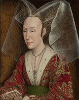rogier-van-der-weyden-1450-porträtt-av-isabella-av-portugal-konst-tryck-fin-konst-reproduktion-väggkonst-id-a5cb6mxz5