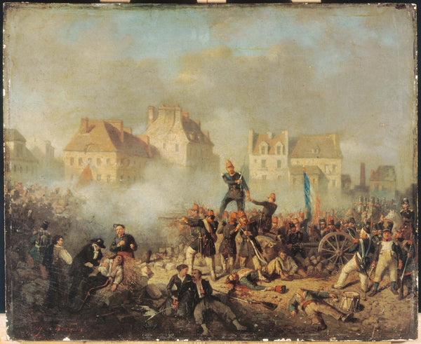 tony-de-bergue-1848-episode-of-the-1848-revolution-officer-commanding-the-fire-to-men-art-print-fine-art-reproduction-wall-art
