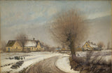 劳里斯－安德森环1906年，一个乡村乡村冬季艺术印刷精美的艺术复制品墙艺术ID A5cizazh3