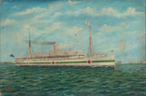 弗蘭克-巴恩斯-1918-馬拉馬-新西蘭醫院-船離針頭-懷特島-英語頻道-藝術印刷-精美藝術複製品-牆藝術-id-a5clqsf3e