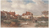 salomon-leonardus-verveer-1875-σπίτια-στη-άκρη-του-χωριού-στις-θίνες-τέχνη-εκτύπωση-fine-art-reproduction-wall-art-id-a5dvhnjme