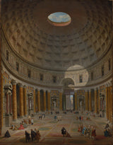 喬瓦尼-保羅-帕尼尼-1747-萬神殿內部-羅馬-藝術印刷品-精美藝術-複製品-牆壁藝術-id-a5dzi0ylj