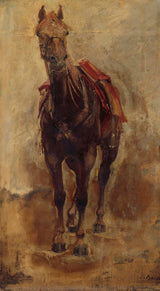 paul-aime-jacques-baudry-1876-studium-konia-dla-jeźdźca-portret-hrabiego-palikao-art-print-reprodukcja-sztuki-pięknej-sztuka-ścienna