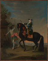 georg-christoph-grooth-1743-the-empress-elizabeth-of-russia-1709-1762-on-horseback-attended-by-a-page-art-print-fine-art-reproduction-wall-art-id-a5f8j2r0f