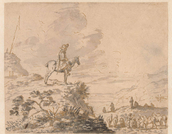 unknown-1629-rider-on-guard-at-a-camp-art-print-fine-art-reproduction-wall-art-id-a5fw5q3lf