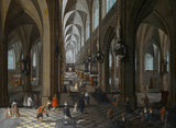 peeter-neeffs-the-elder-1651-wnętrze-katedry-w Antwerpii-druk-reprodukcja-dzieł sztuki-sztuka-ścienna-id-a5g61ta6u