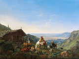 海因里希·伯克爾-1836-貝內迪克滕萬德牧場的浮力-藝術印刷品-精美藝術-複製品-牆藝術-id-a5gvdaa1d