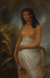 约翰·韦伯1785年-普埃杜瓦-普埃图阿-欧莱雅茶的首席女公公-一个社会小岛的艺术印刷精美的艺术复制品-墙上艺术-ID-A5JMU7Q0J