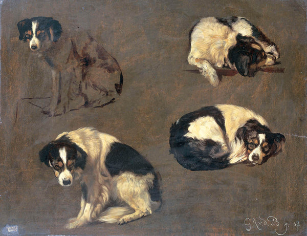 guillaume-anne-van-der-brugghen-1868-four-studies-of-a-dog-art-print-fine-art-reproduction-wall-art-id-a5kjsql2o