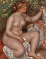 皮埃尔·奥古斯特·雷诺阿1910年在浴后的艺术打印艺术打印精美的艺术复制墙艺术a5kufwbmg的输出