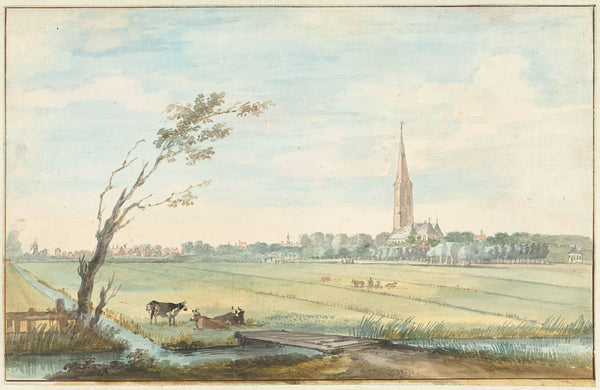 aert-schouman-1745-the-village-s-gravezande-art-print-fine-art-reproduction-wall-art-id-a5l5incnz