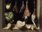 胡安·桑切斯·哥丹1607静物与游戏鸟艺术印刷精美的艺术再现墙艺术ID A5N3SJDF8