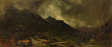 彼得魯斯·范德韋爾登-1911-安裝羅爾斯頓-奧蒂拉峽谷-西海岸-新西蘭-藝術印刷-美術複製品-牆藝術-id-a5na4ey1c