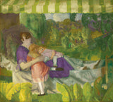 喬治·貝洛斯-1916-我的家庭藝術印刷美術複製品牆藝術 id-a5nao7iag