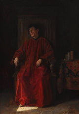 阿道夫·查爾斯·愛德華·斯坦海爾-1890-穿紅袍的法官-藝術印刷-精美藝術-複製品-牆藝術-id-a5o71a79l