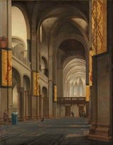 彼得·简斯·萨恩雷丹-1641-乌得勒支玛丽亚教堂的中殿和唱诗班-艺术印刷品-精美艺术-复制品-墙艺术-id-a5o9skjz4