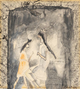 jules-pascin-1915-两个年轻女孩的艺术印刷精美的艺术复制品墙艺术id-a5oenao89