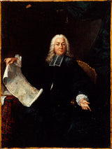 匿名 1740 年父親讓·德·拉格里夫的肖像 1689-1757 年地理學家和作家藝術印刷品美術複製品牆藝術