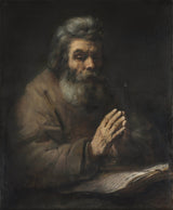 volgeling-van-rembrandt-1660-'n-bejaarde-man-in-gebed-kuns-druk-fynkuns-reproduksie-muurkuns-id-a5pf6gwzm