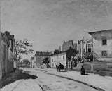 爱德华-贝利亚-1877-法国街道场景艺术印刷美术复制品墙艺术 id-a5qej15ja