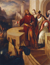 ferdinand-schubert-1853-radbot-graf-von-habsburg-is-his-brother-bishop-werner-his-armed-followers-art-print-fine-art-reproduction-wall-art-id-a5qwx5me9