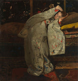 喬治·亨德里克·布萊特納-1894-穿白衣的女孩-和服-藝術印刷-精美藝術-複製品-牆藝術-id-a5r071d46