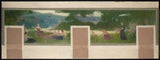 헨리 라초-1893-바뇰레 시장을 위한 스케치-여름-풍경-예술-인쇄-미술-복제-벽 예술