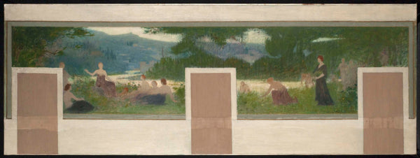 henri-rachou-1893-sketch-for-mayor-of-bagnolet-summer-landscape-art-print-fine-art-reproduction-wall-art