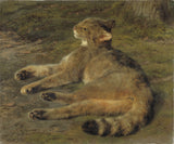 rosa-bonheur-1850-chat-sauvage-art-reproduction-fine-art-reproduction-wall-art-id-a5scrd7yd