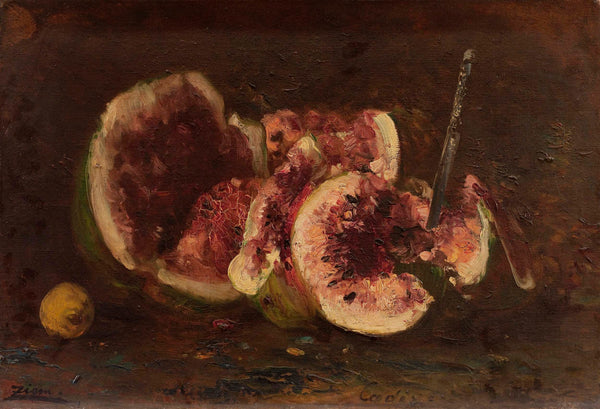 felix-ziem-still-life-with-watermelons-and-knife-art-print-fine-art-reproduction-wall-art